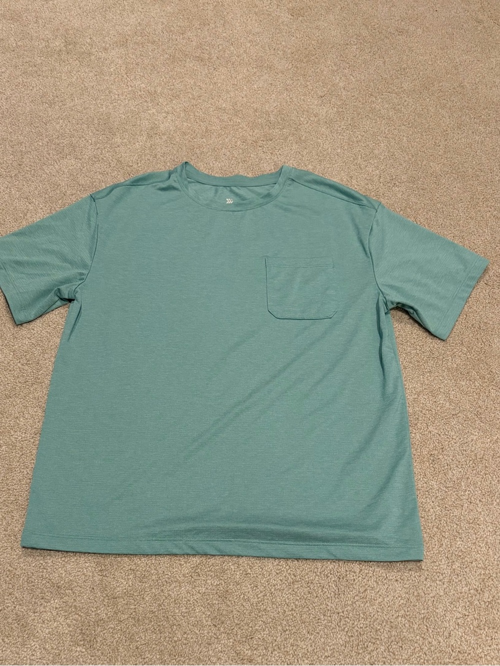 all in motion Boy’s Short Sleeve Pocket Tee - Seafoam Size Large 10-12